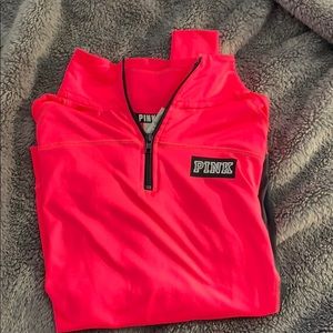 PINK quarter zip - small
